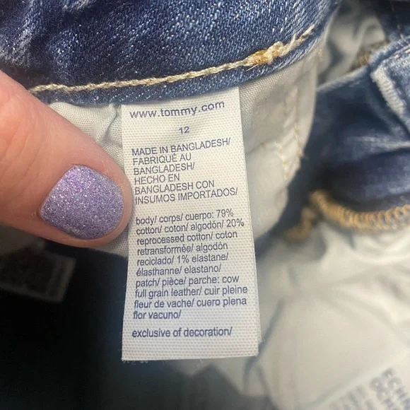 Tommy Hilfiger Bootcut Jeans Womens Size 12 Waist 31 Slimming Pocket High Rise - Picture 7 of 7
